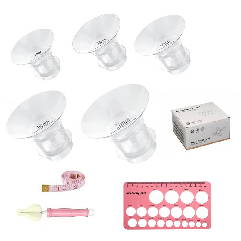Breast pump accessory set