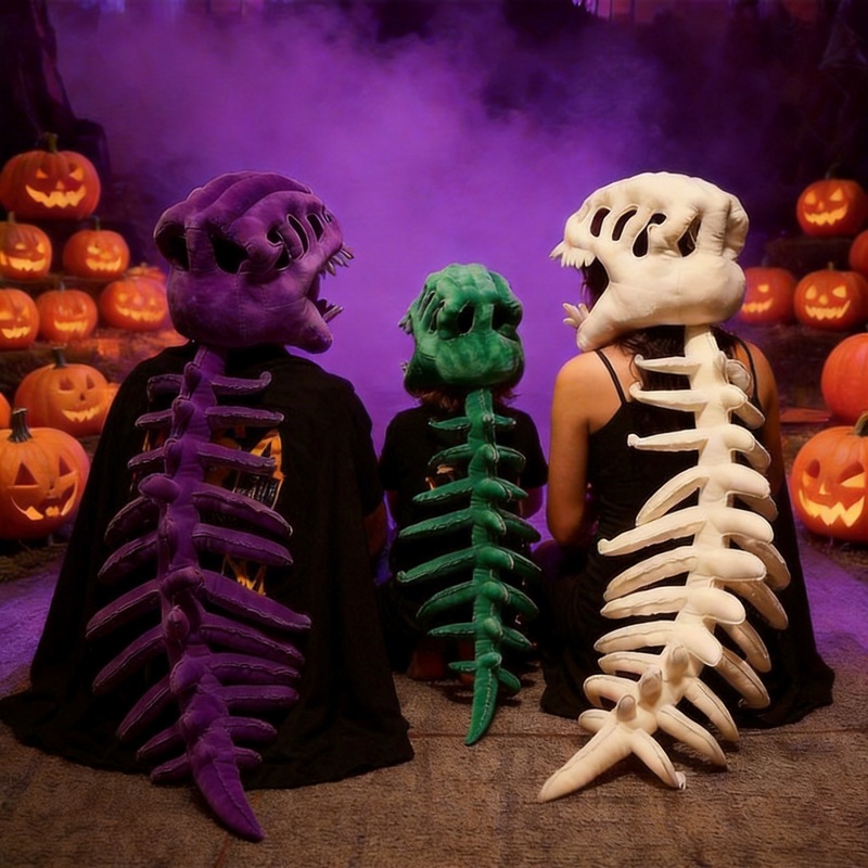 Dinosaur Skeleton Plush Headgear