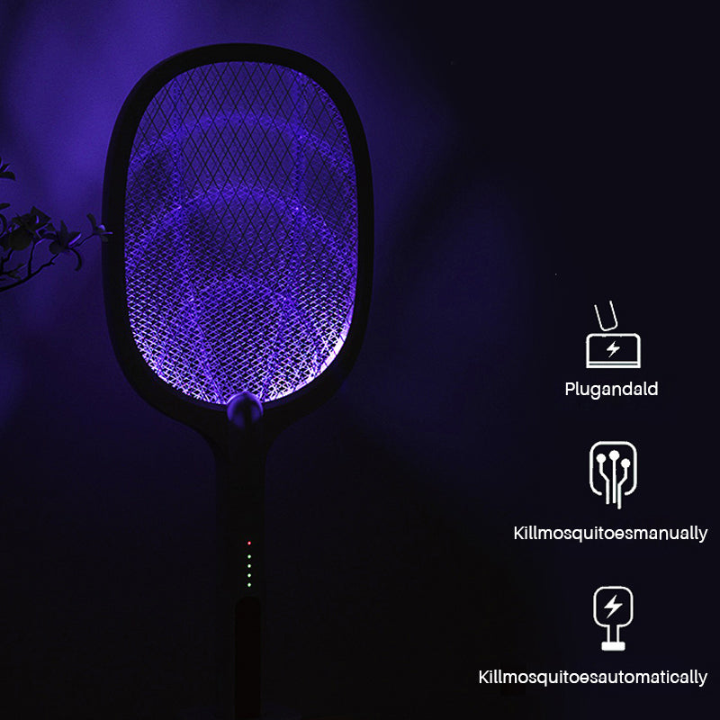 USB Rechargeable Electric Fly Swatter Large Insect Racket