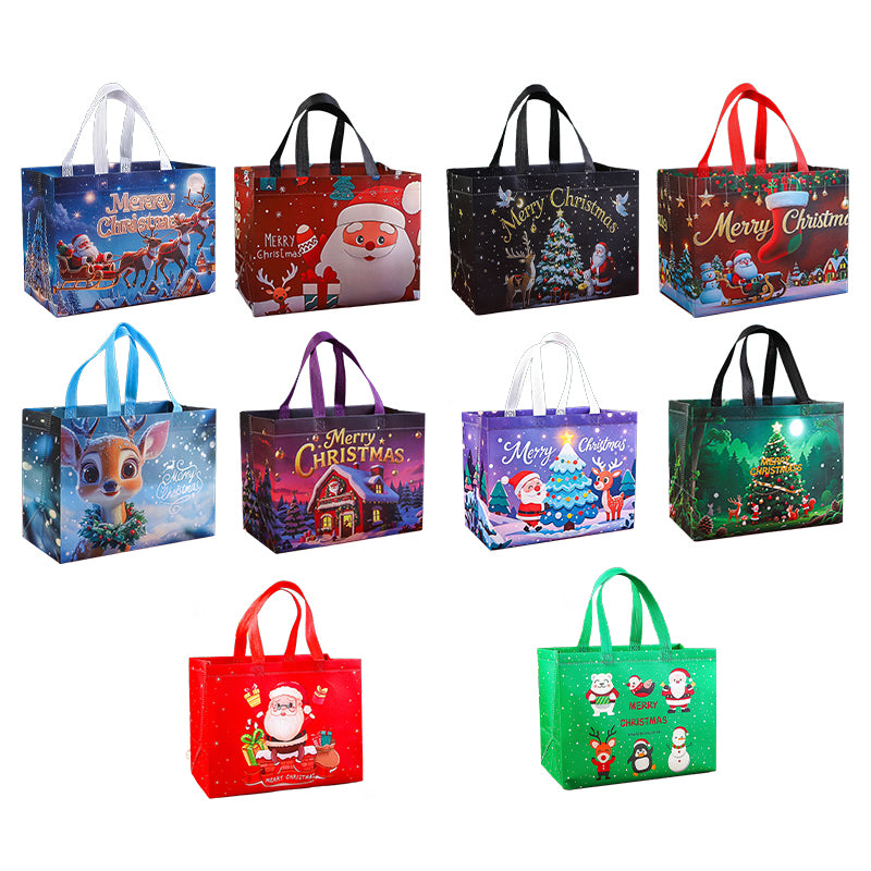 Reusable Water-Resistant Christmas Gift Bags