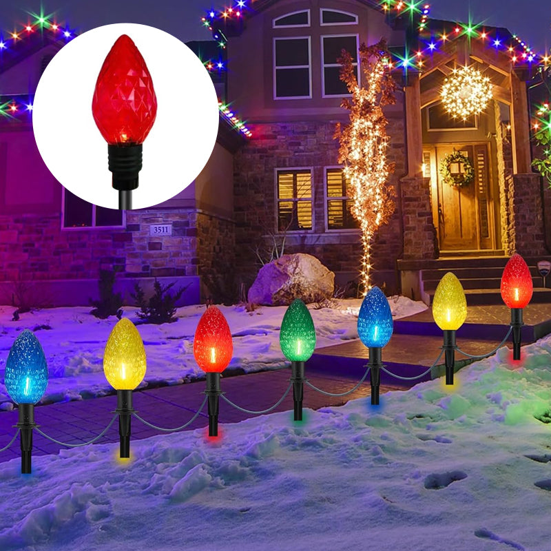 Diamond-Shaped Solar Stake Lights