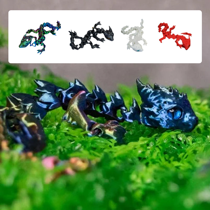 3D-tryckt ledad drake