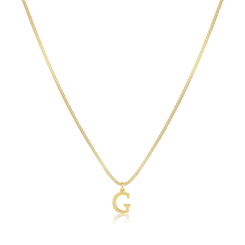 Initial Dainty Necklace for Women