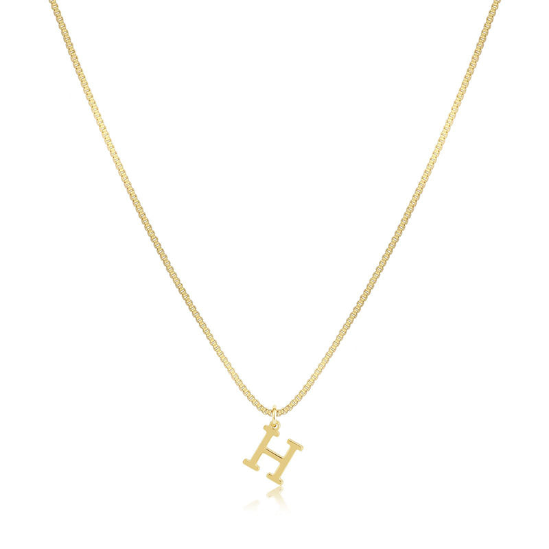 Initial Dainty Necklace for Women