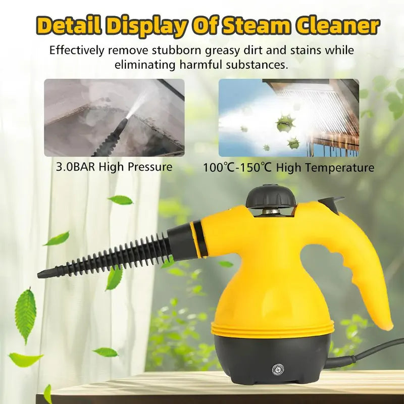 Handheld Steam Cleaner with 360° Rotating Nozzle