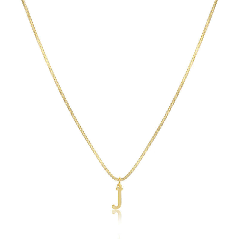 Initial Dainty Necklace for Women