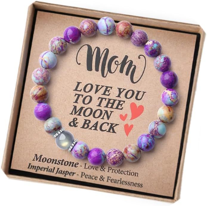 Naturligt ädelstensarmband för kvinnor