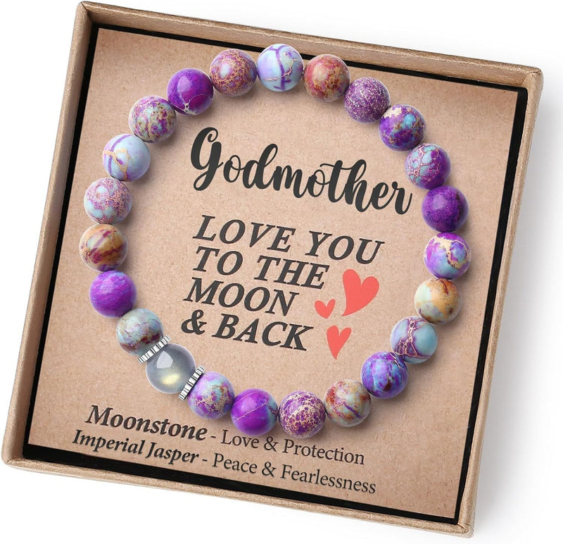 Naturligt ädelstensarmband för kvinnor