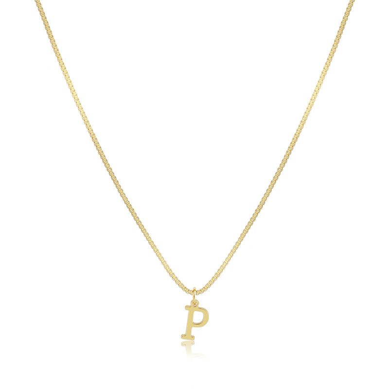 Initial Dainty Necklace for Women