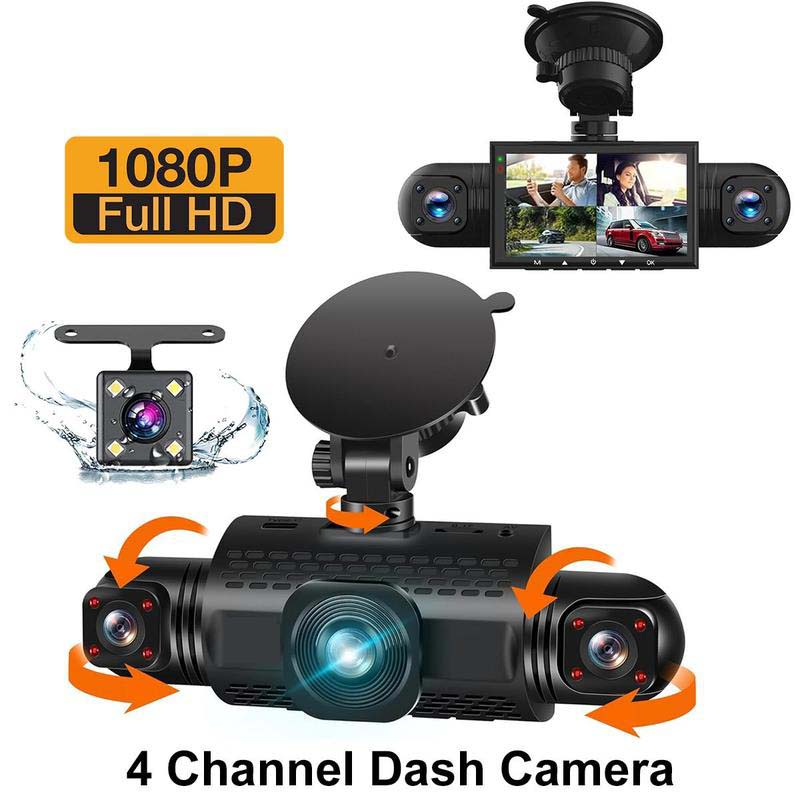 4-Channel 360° Dash Camera Set