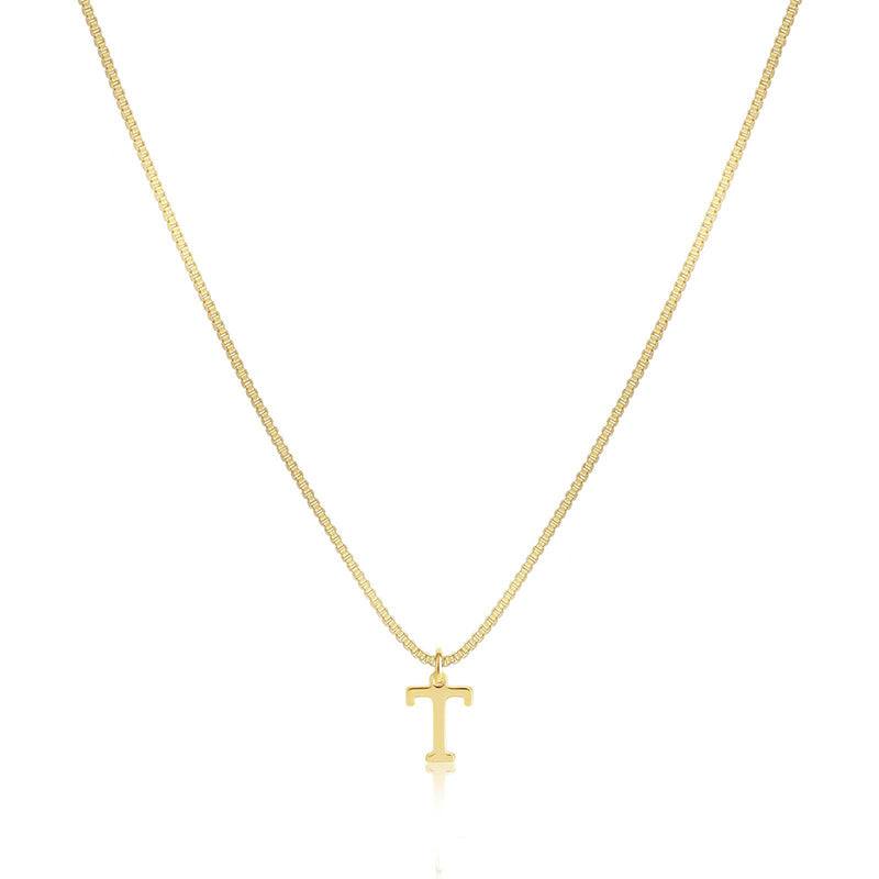 Initial Dainty Necklace for Women