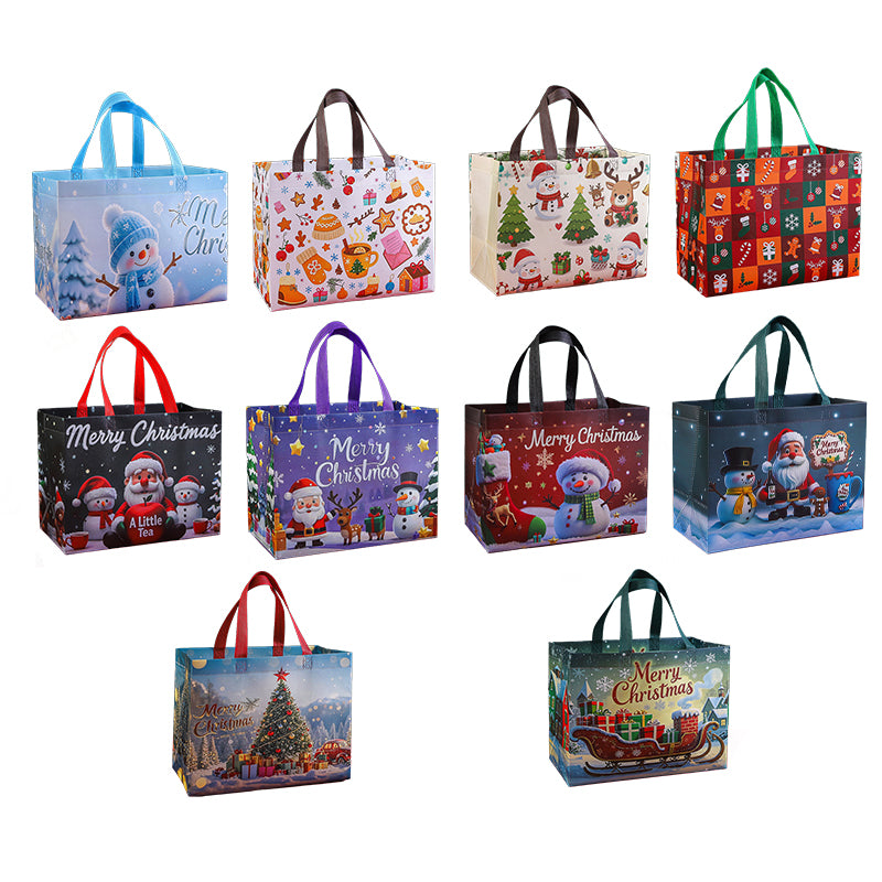 Reusable Water-Resistant Christmas Gift Bags