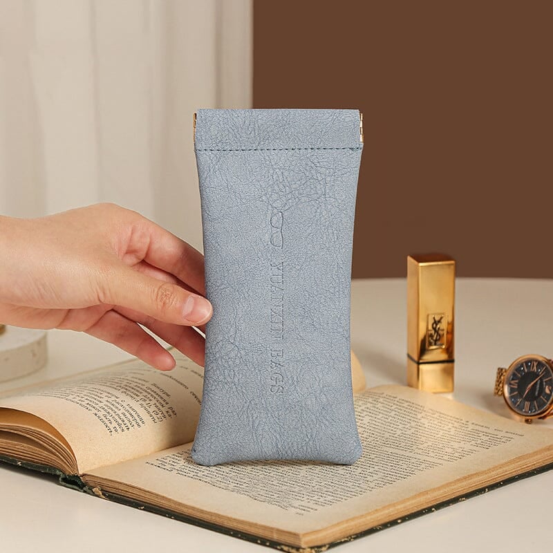 Bärbar komprimerad skärvbombglasögonfodral