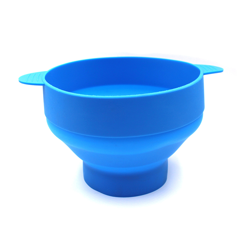 Collapsible Silicone Popcorn Bowl (with handles)