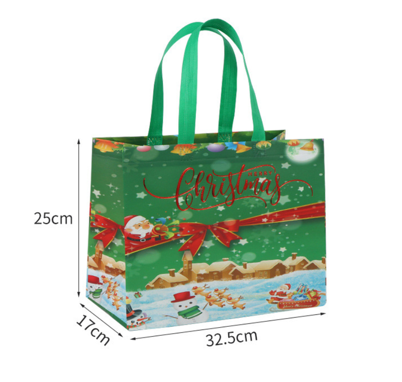 Christmas Non-Woven Gift Bag Set (16 Bags)
