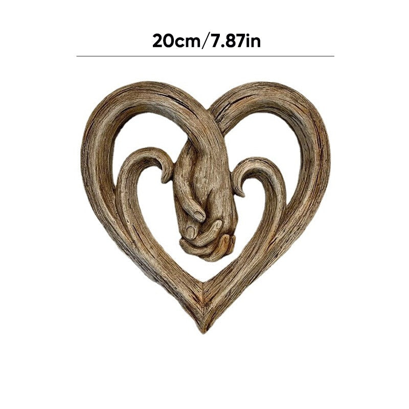 Hjärta håller händerna Väggdekor