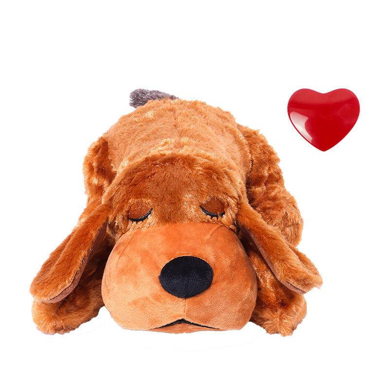 Dog Anxiety Companion Sleep Simulation Toy with Heartbeat
