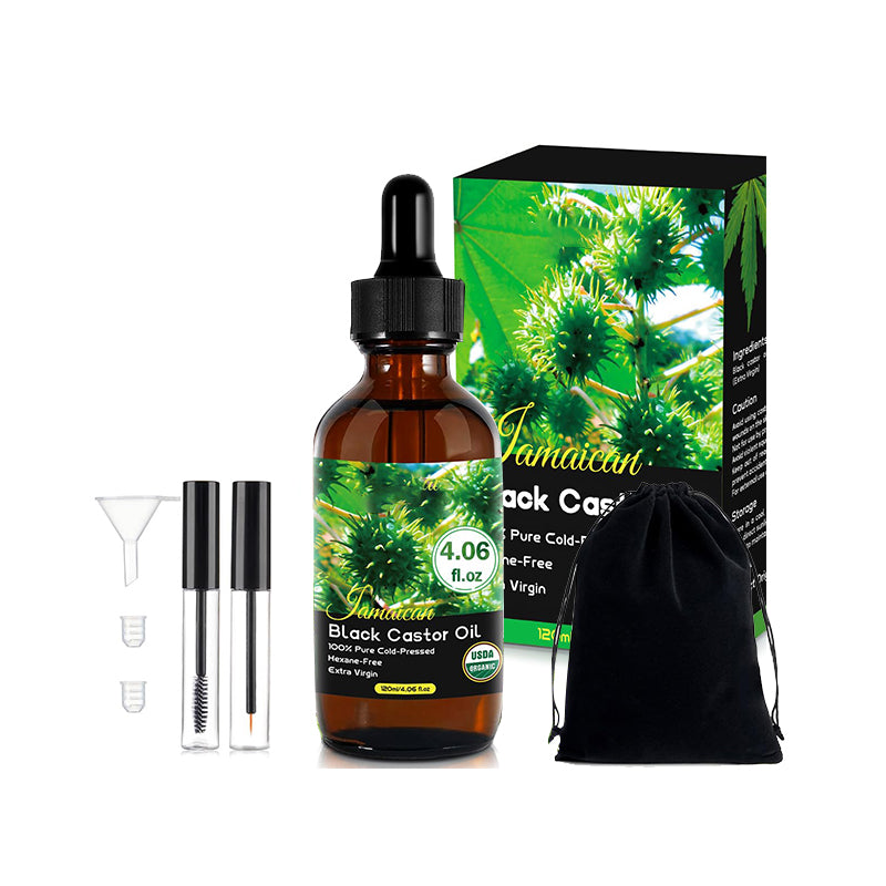 Organic Cold Pressed Black Castor Oil for Hair Growth