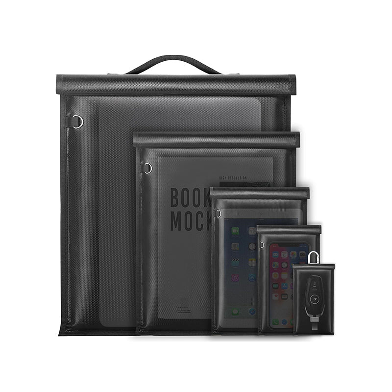 5-Piece RFID Blocking Bag Set β Anti-Theft, Anti-Tracking, Waterproof & Fireproof