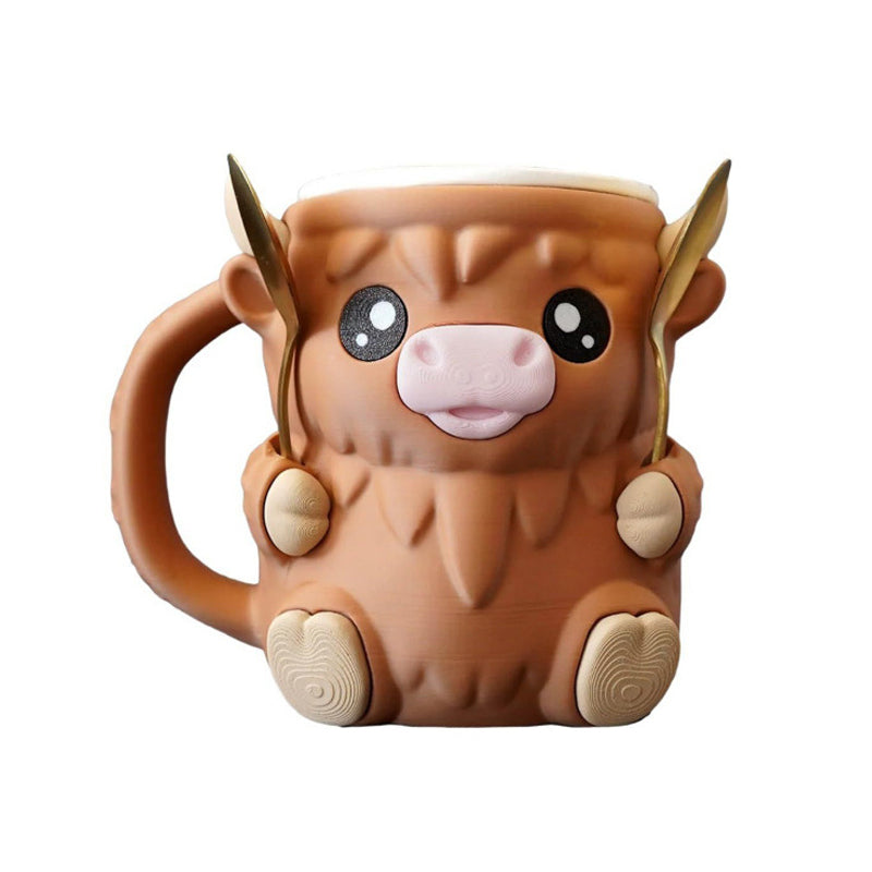 Highland Cow Ice Cream Pint Holder