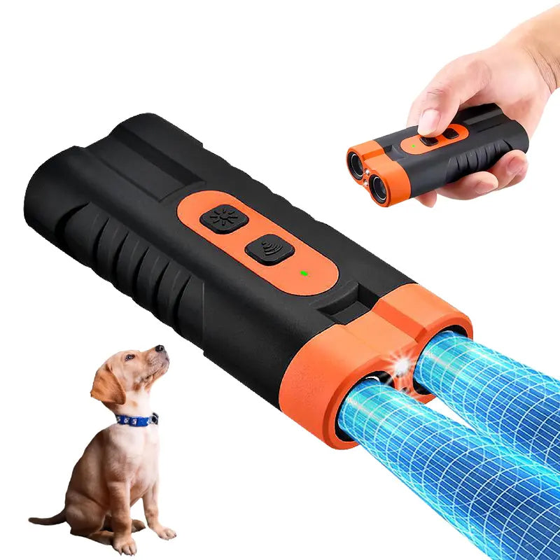 High-power dual-core ultrasonic dog deterrent