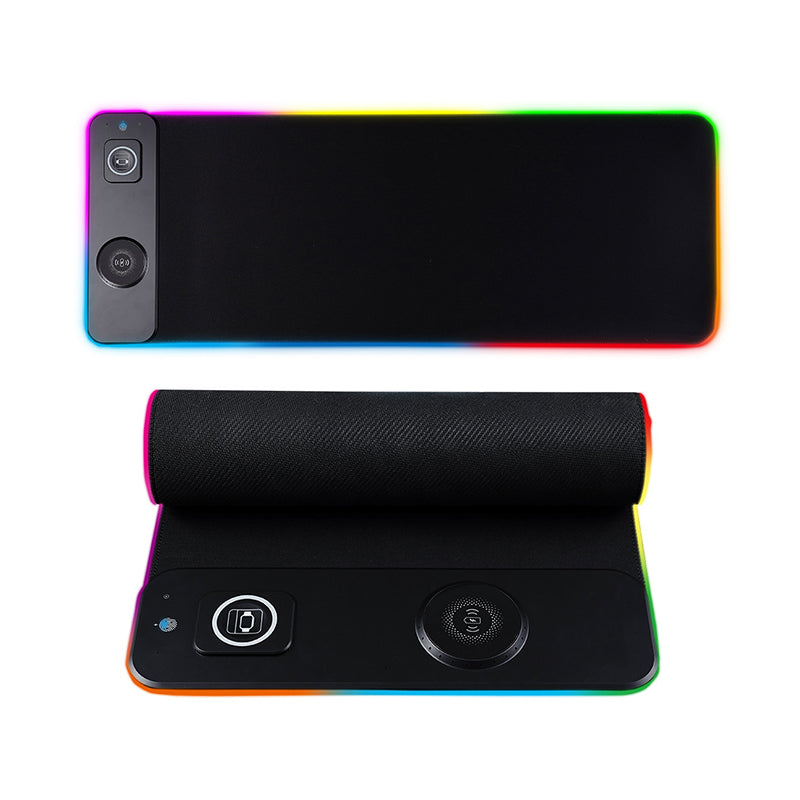 3-in-1 Wireless Charging RGB Gaming Desk Mat