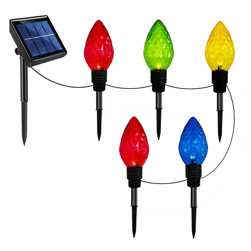 Diamond-Shaped Solar Stake Lights