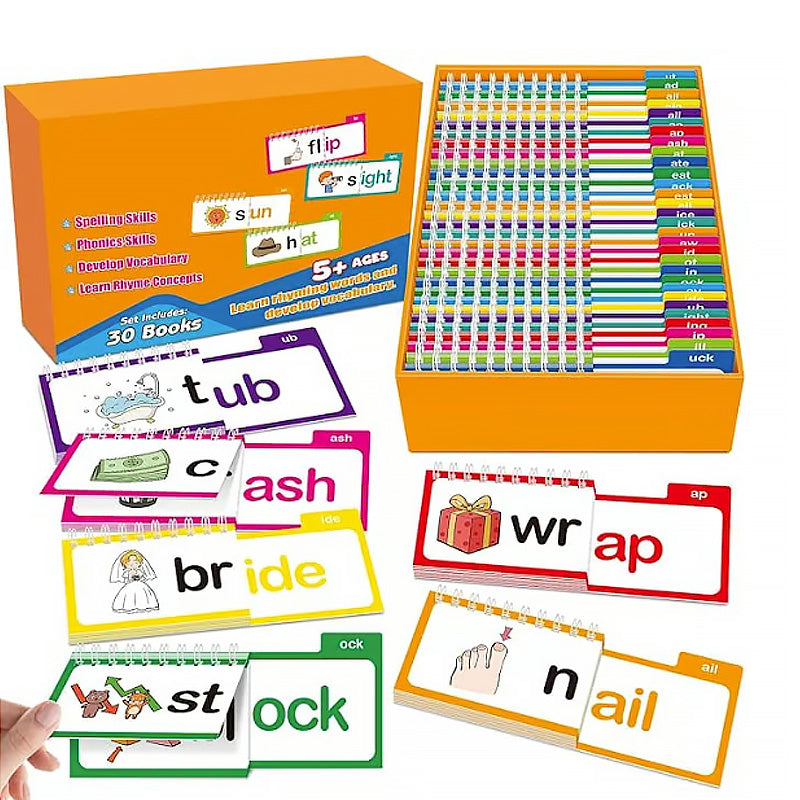 30 Read and Rhyme Flip Books