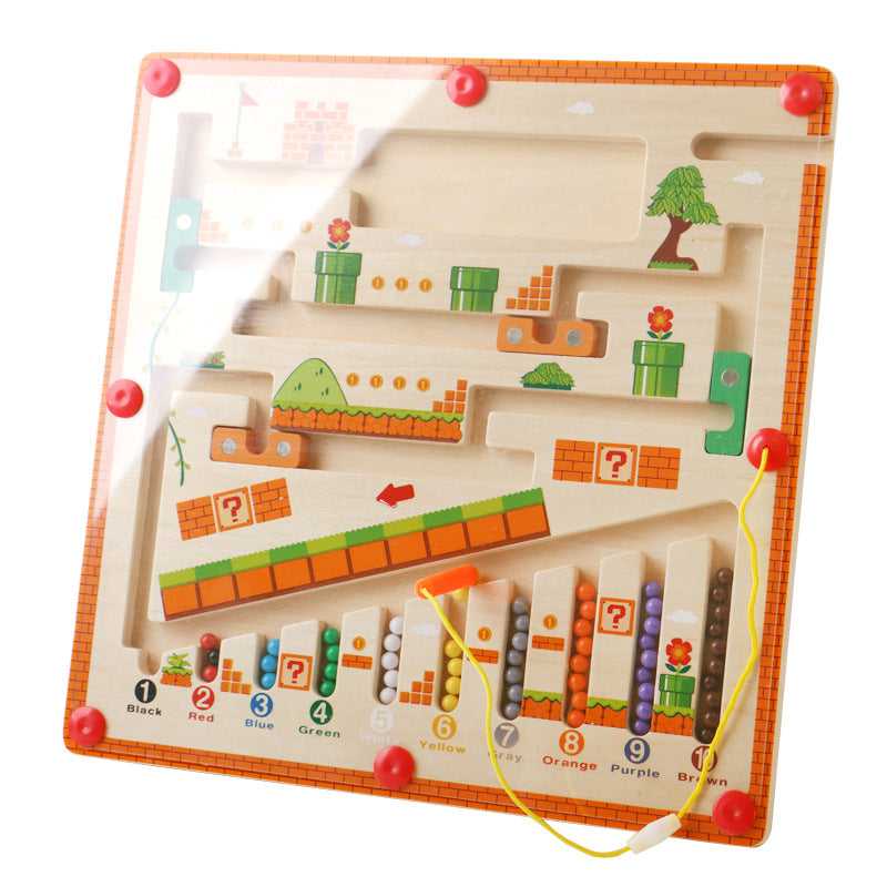 Magnetic Wooden Maze Toy Set