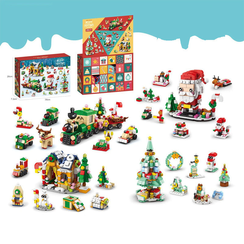 Advent Calendar Kids With Christmas Building Blocks