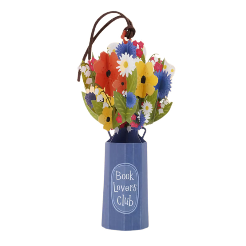 Elegant Flower Bouquet 3D Pop-up Bookmark