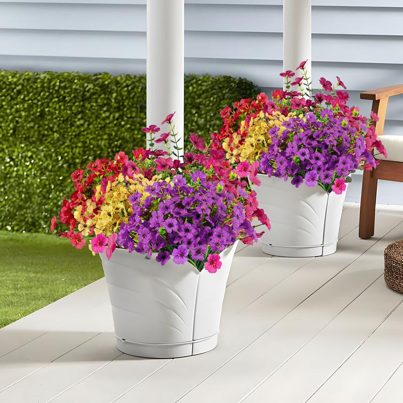 Konstgjorda faux blommor för inomhus- och utomhusdekoration