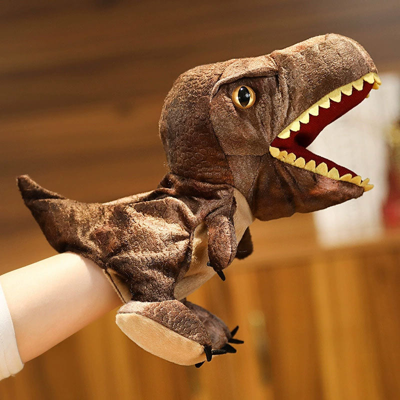 Plush Dinosaurie Handdockor