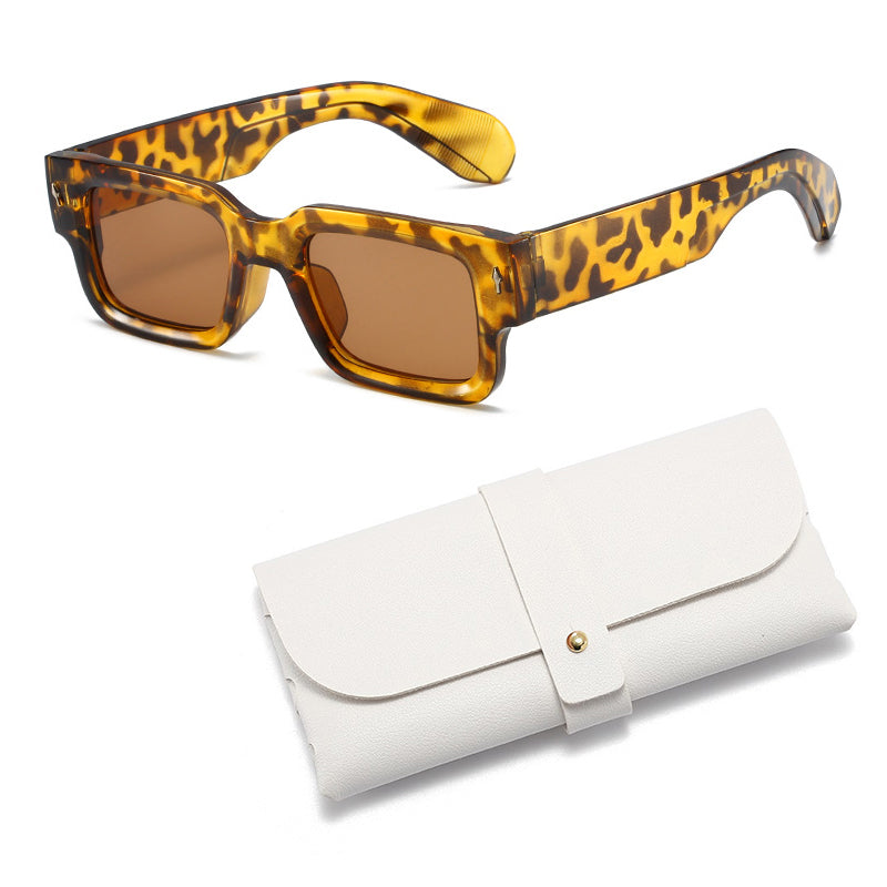 Square Frame Fashion Sunglasses(Free sunglasses bag)