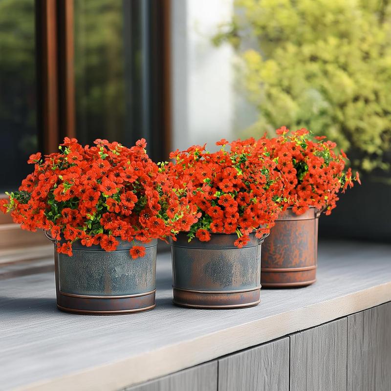 Konstgjorda faux blommor för inomhus- och utomhusdekoration