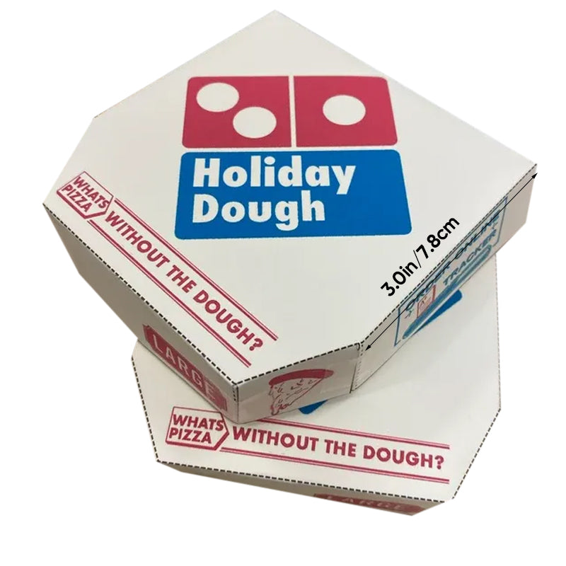 Festlig Mini Pizza Box Förvaringslåda
