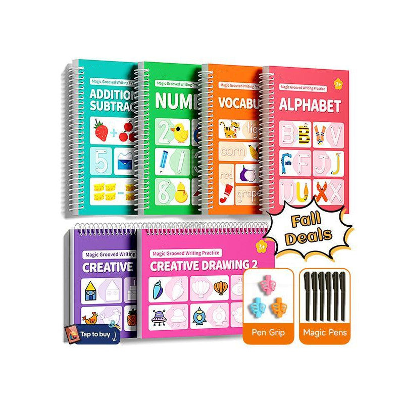 Reusable Grooved Handwriting Workbook for Kids