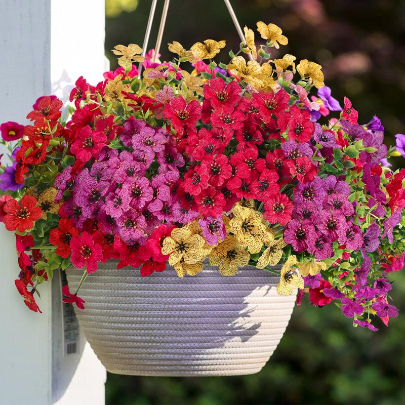 Konstgjorda faux blommor för inomhus- och utomhusdekoration