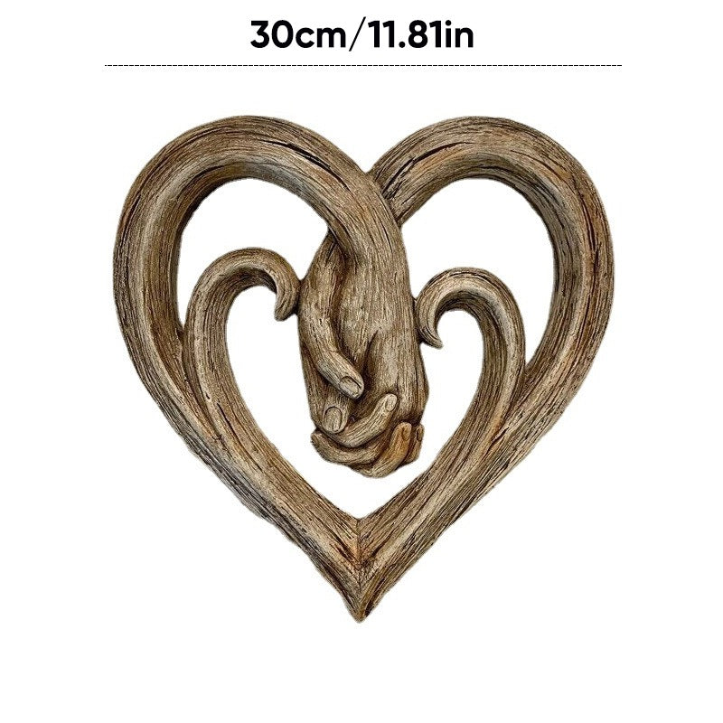 Hjärta håller händerna Väggdekor