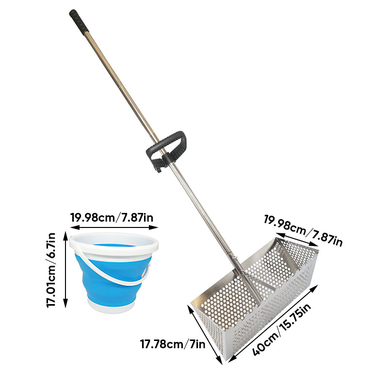 Sand Flea Rake, Long Handle Sand Sifter for The Beach