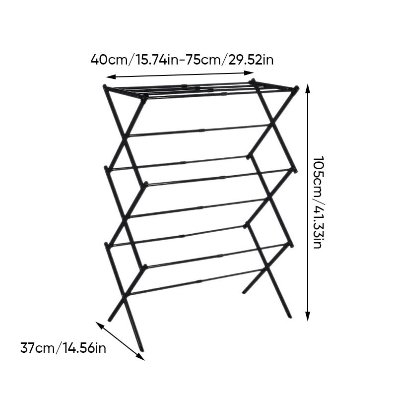 Expandable Collapsing Foldable Laundry Rack