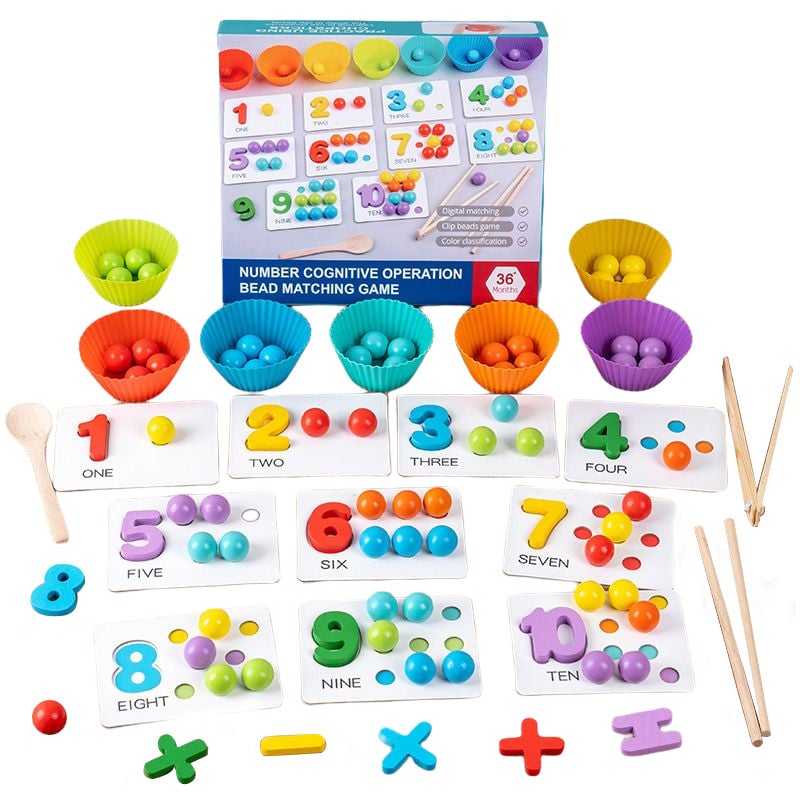 Rainbow Bead Montessori Toy
