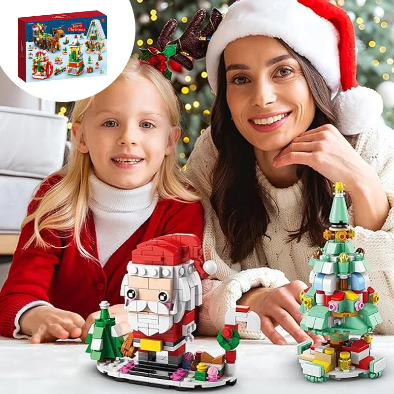 Advent Calendar Kids With Christmas Building Blocks
