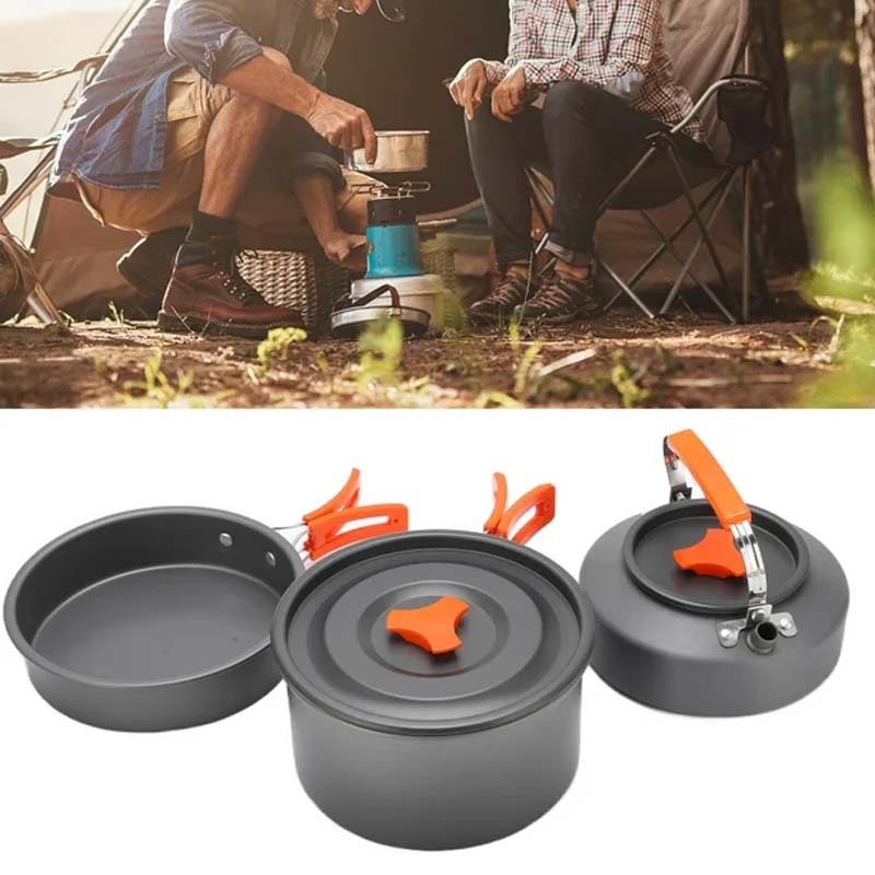 Portable Camping Cookware Mess Kit