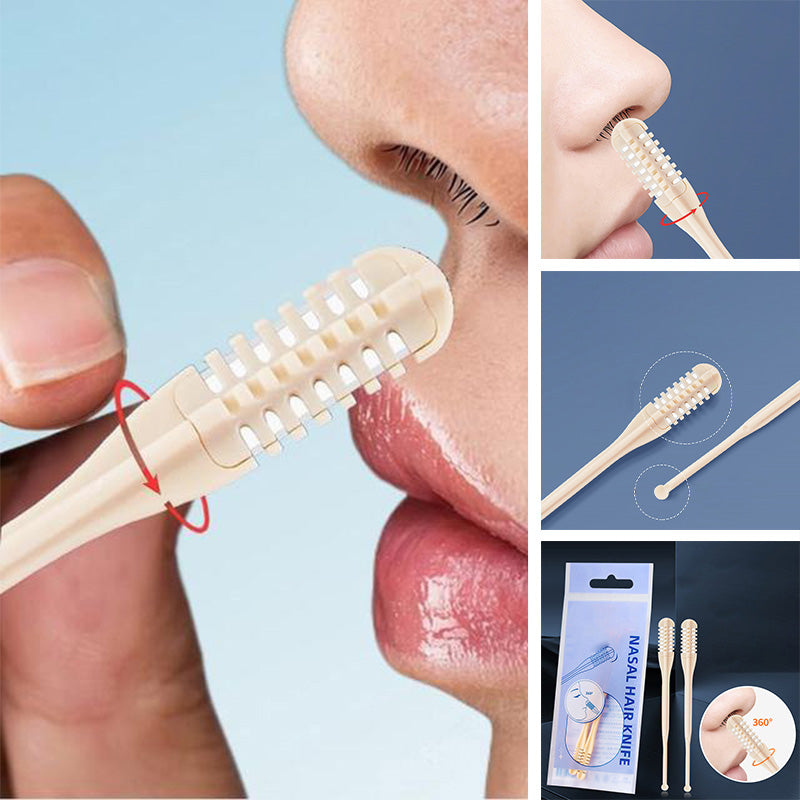 Handheld 360° Rotating Nose Hair Removal with Ear Picker