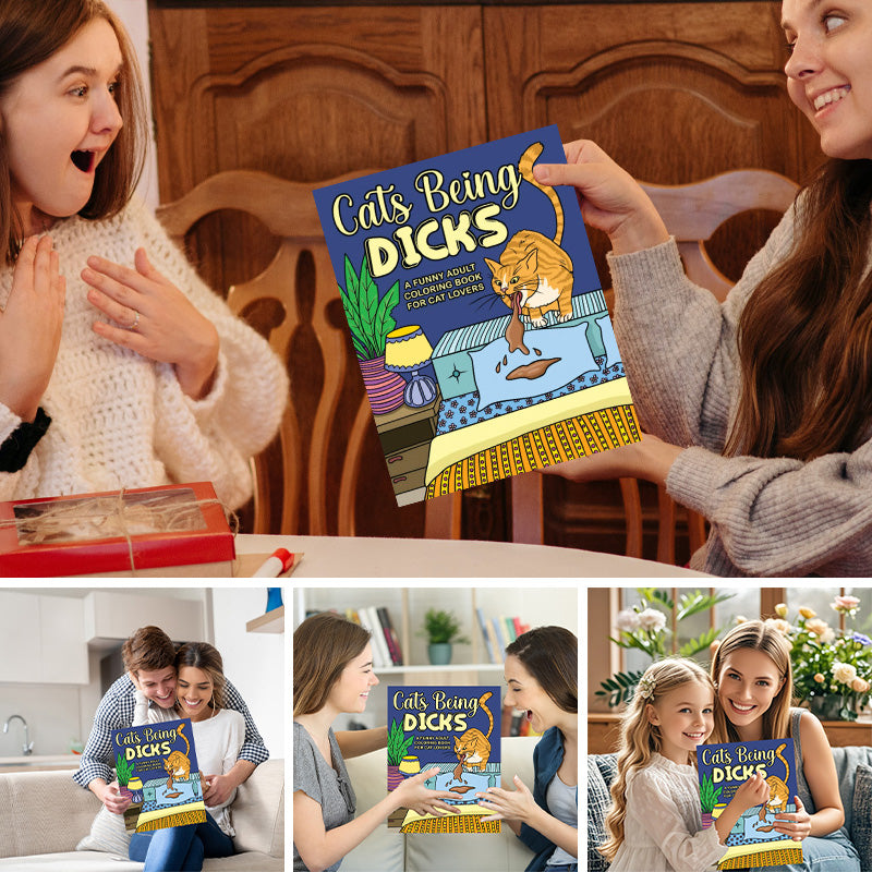 Cats Coloring Book: Mischievous Cat Antics