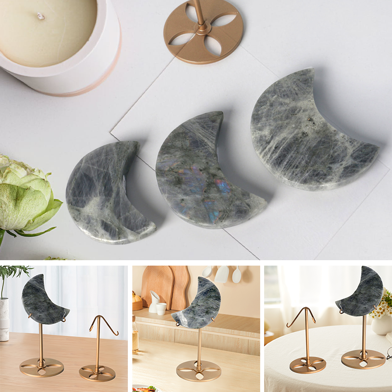 Moon Crystal on Stand