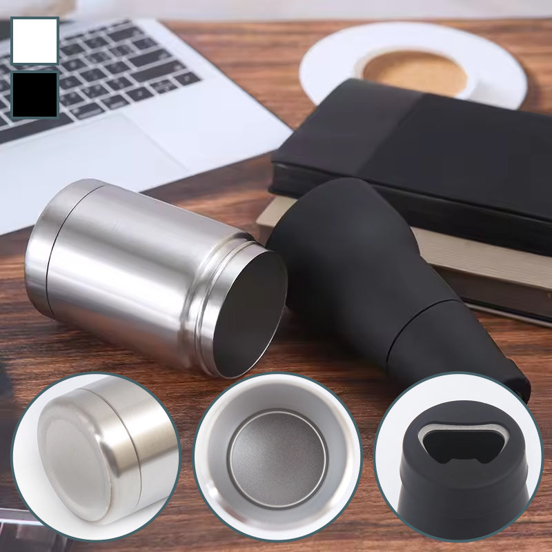 Beer Bottle and Can Cooler with Beer Opener