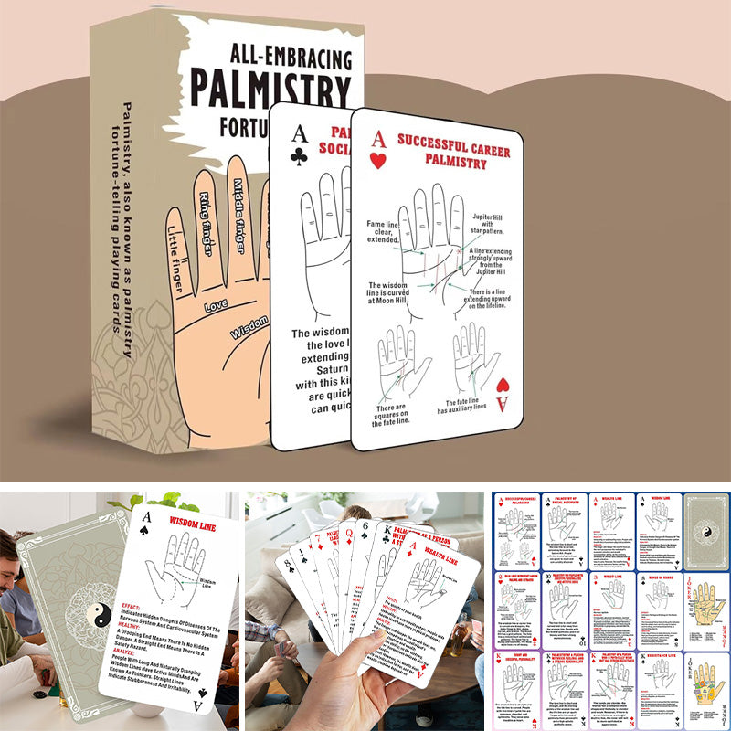 Palmistry Oracle Cards Deck for Fortune Telling and Games
