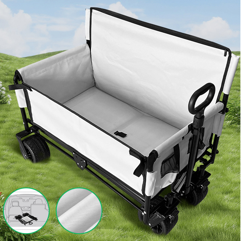 2-in-1 Outdoor Camping Trolley Seat